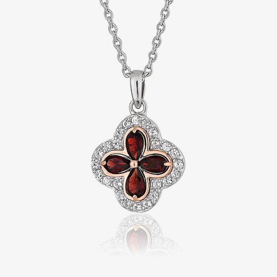 Clogau Tudor Court Garnet Pendant 3STDCRP