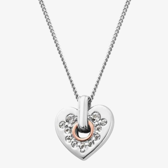Clogau Cariad Sparkle Small Heart Pendant Necklace 3SCRS0193