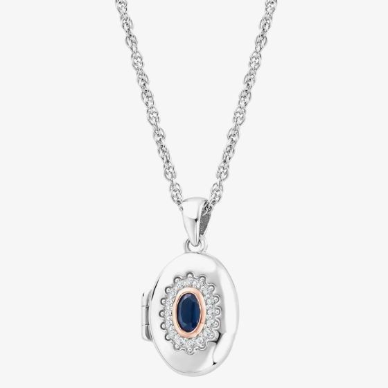 Clogau Princess Diana Sapphire Locket Necklace 3SLDD0072