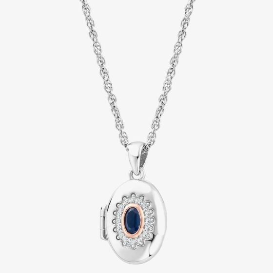 Clogau Princess Diana Sapphire Locket Necklace 3SLDD0072