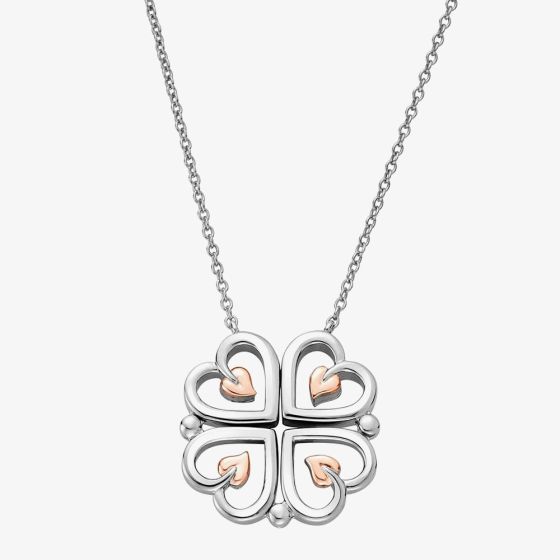 Clogau Tree of Life Sterling Silver Heart Necklace 3STOL0623