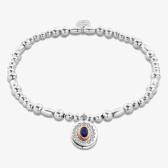 Clogau Princess Diana Sapphire Affinity Bead Bracelet 3SAFF0068