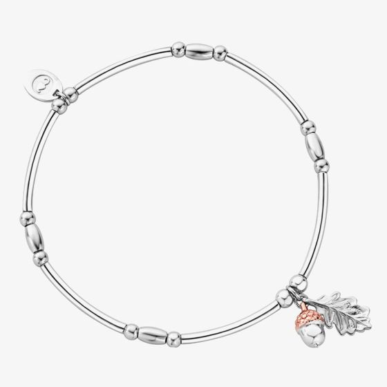 Clogau Royal Oak Leaf Affinity Bead Bracelet 3SROY911