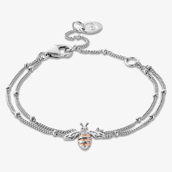 Clogau Honey Bee Double Chain Bracelet 3SHNB0134