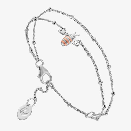 Clogau Honey Bee Double Chain Bracelet 3SHNB0134