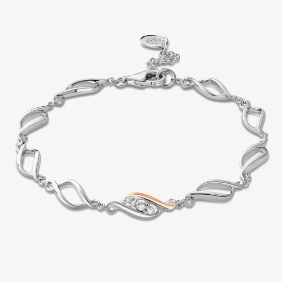 Clogau Past Present Future Silver Multilink Bracelet 3SPPF0651