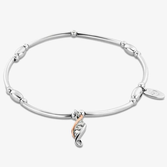 Clogau Past Present Future Silver Affinity Bracelet XX3SZ1