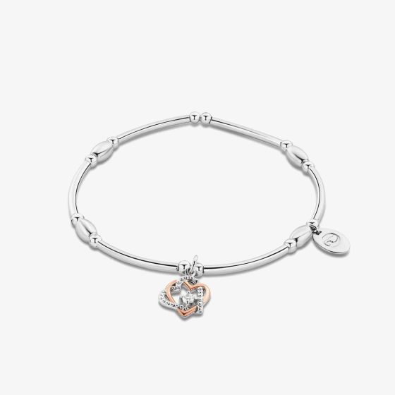 Clogau Always In My Heart Silver Topaz Heart Affinity Bracelet 3SAFF0361