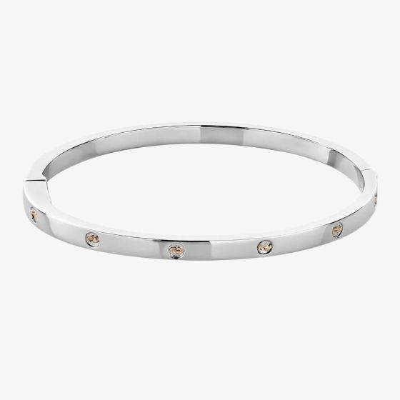 Clogau Ladies Insignia Sterling Silver Slim Bangle 3SINS852