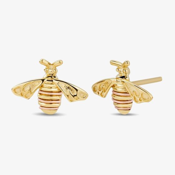 Clogau 9ct Gold Natures Wonder Honey Bee Stud Earrings GHBE836