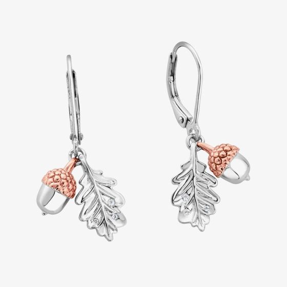 Clogau Royal Oak Leaf Drop Earrings 3SROKDE