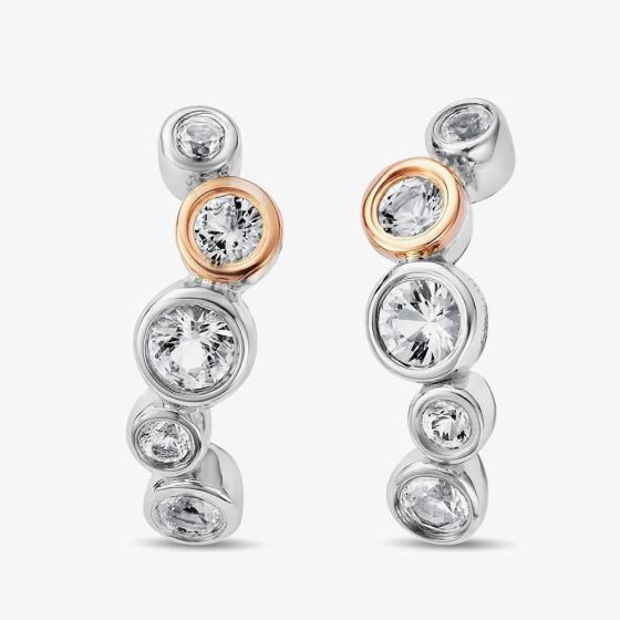 Clogau Two Colour Celebration Topaz Stud Earrings 3SCEL931