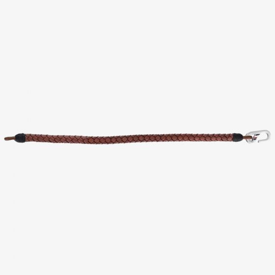Tommy Hilfiger Braided Brown Leather Hook Bracelet 2790024