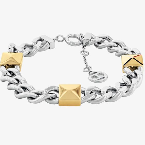 Tommy Hilfiger Gianna Ladies Two Tone Chunky Chain Bracelet 2780914