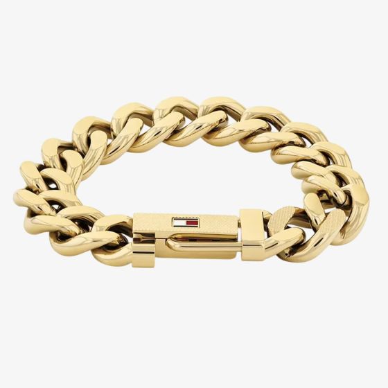 Tommy Hilfiger Mens Wild Gold Chain Bracelet 2790638