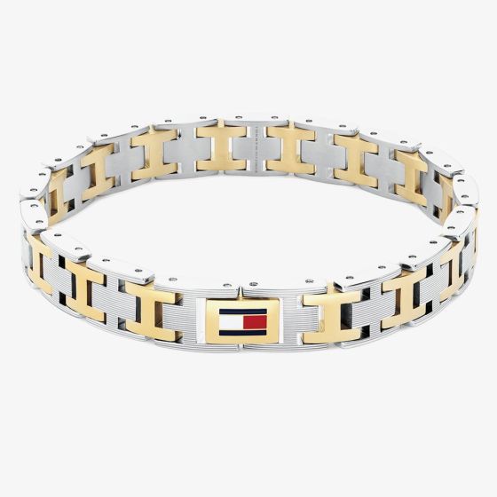 Tommy Hilfiger H-Link Two Tone Stainless Steel Bracelet 2790683