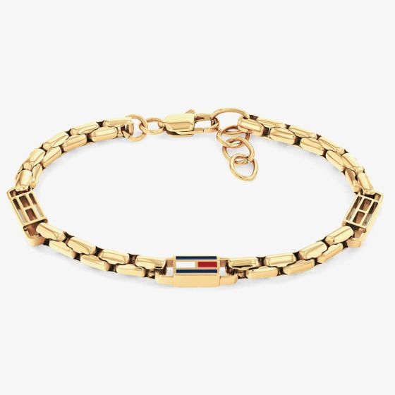 Tommy Hilfiger 3D Flag Metal Gold Plated Bracelet 2790675