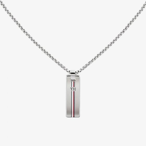 Tommy Hilfiger Stainless Steel Skinny Dog Tag Necklace 2790169
