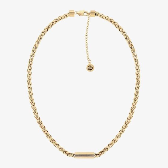 Tommy Hilfiger Snake Gold Plated Spiga Chain Necklace 2780873