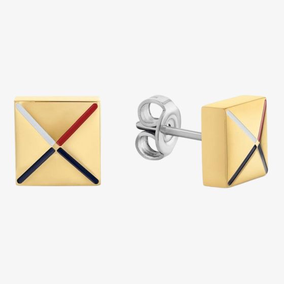 Tommy Hilfiger Ladies Gianna Gold Tone Stud Earrings 2780916