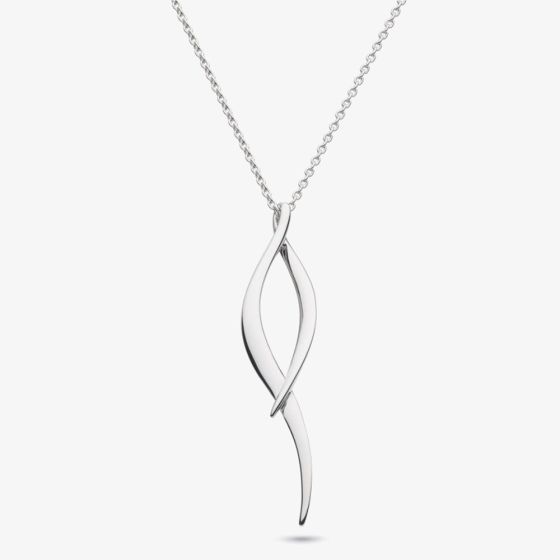 Kit Heath Sterling Silver Entwine Twine Twist Necklace 90223RP