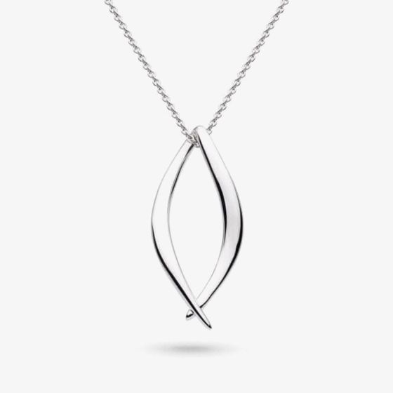 Kit Heath Sterling Silver Entwine Twine Twist Link Necklace 90230RP