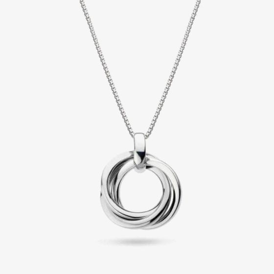 Kit Heath Sterling Silver Bevel Trilogy Necklace 9169RP