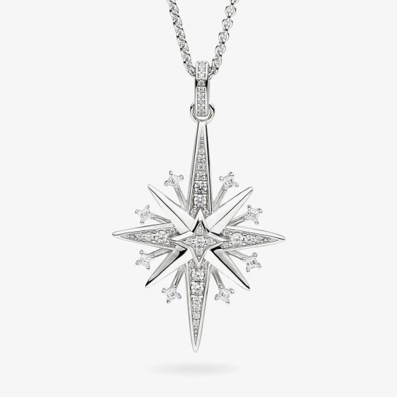 Kit Heath Silver Celeste North Starburst Necklace 90457CZ