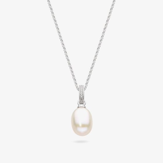 Kit Heath Silver Revival Classic Pearl Glitz Necklace 90429FPC