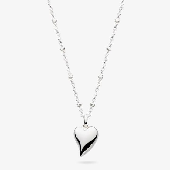 Kit Heath Desire Kiss Midi Heart Ball Chain Pendant 90500RP