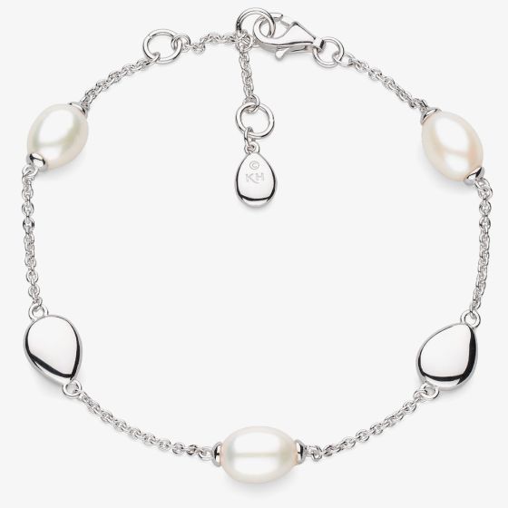 Kit Heath Sterling Silver Coast Pebble Pearl Bracelet 70183FP