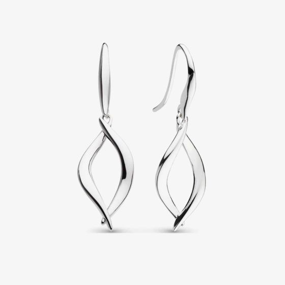 Kit Heath Sterling Silver Entwine Twine Twist Link Drop Earrings 60230RP