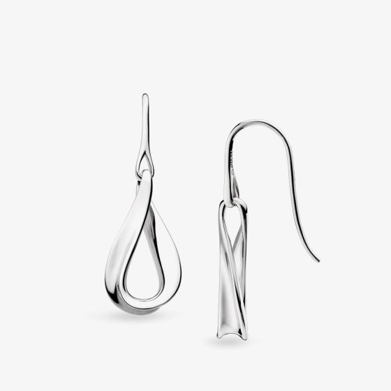 Kit Heath Sterling Silver Serenity Loop Drop Earrings 61184RP