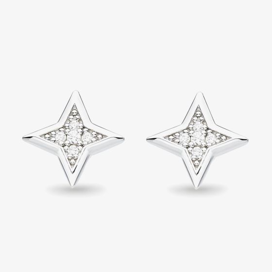Kit Heath Celeste Astoria Starburst Cubic Zirconia Star Stud Earrings 30411CZ