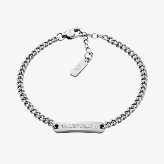 Emporio Armani Mens Stainless Steel ID Bracelet EGS3189040