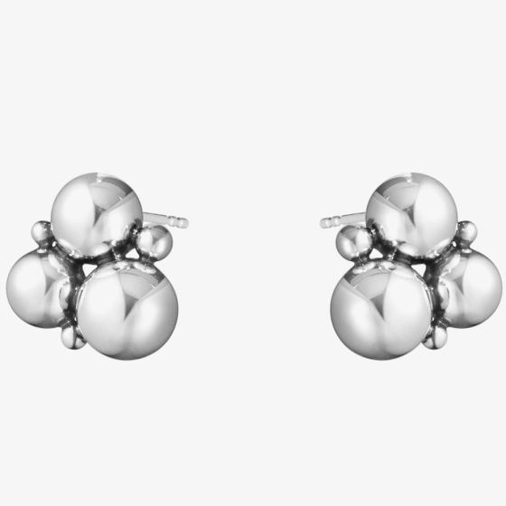 Georg Jensen Moonlight Grapes Small Sterling Silver Earrings 10019038
