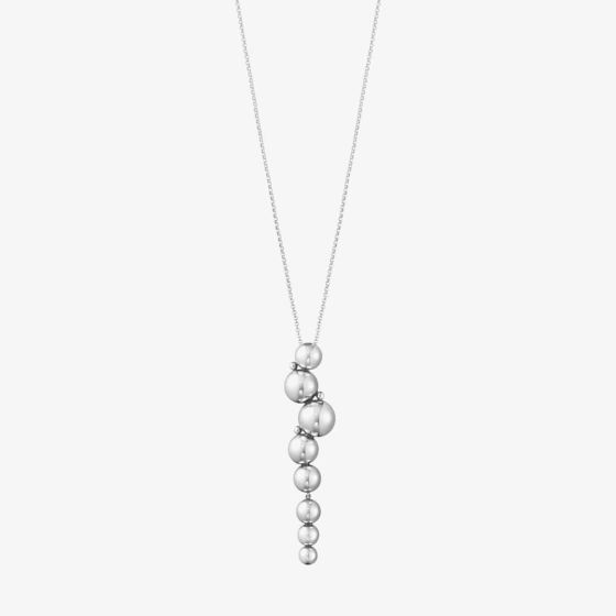 Georg Jensen Moonlight Grapes Long Sterling Silver Necklace 20000661
