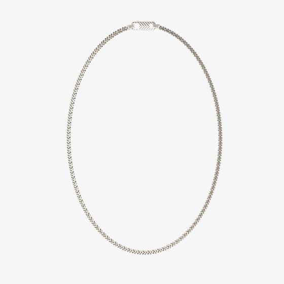 Guess Pitstop Textured Hook Chain Necklace UMN04437ST