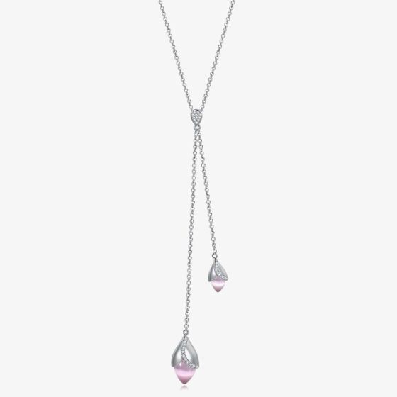 Fei Liu Magnolia Collection Necklace  MAG-925R-303-CEPK