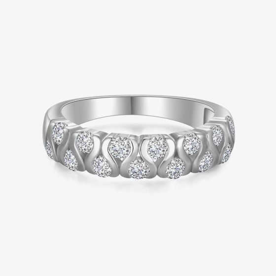 Fei Liu Lilia Silver Cubic Zirconia Eternity Ring LIL-925R-001-CZ00