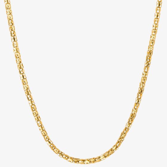 Fred Bennett Everyday Unity Gold IP Popcorn Chain Necklace N4568