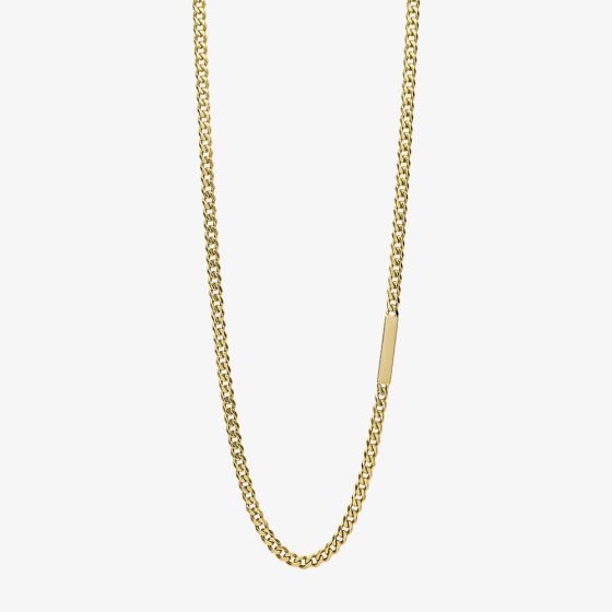 Fred Bennett Gold Tone Stainless Steel Plate Curb Chain N4648