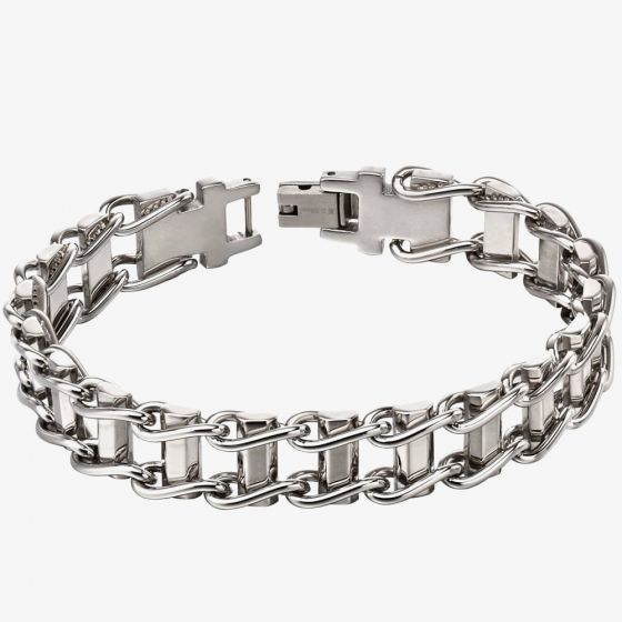 Fred Bennett Stainless Steel Bike Chain Bracelet B5116