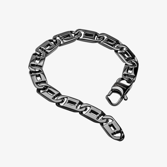 Fred Bennett Black Stainless Steel Chain Bracelet B5570B