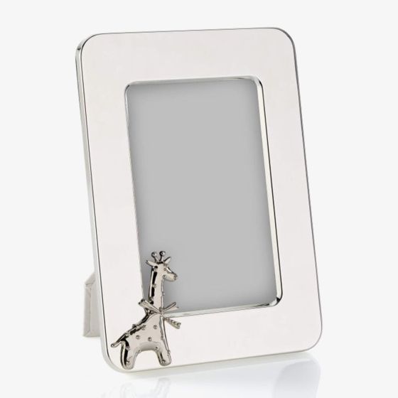 D For Diamond Silver Giraffe 4x6 Inch Photo Frame Y424