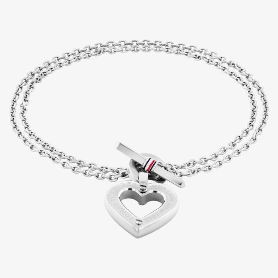 Tommy Hilfiger Ladies Silver Heart Bracelet 2780969