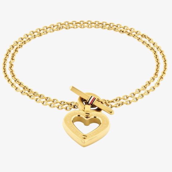 Tommy Hilfiger Ladies Gold Heart Bracelet 2780970