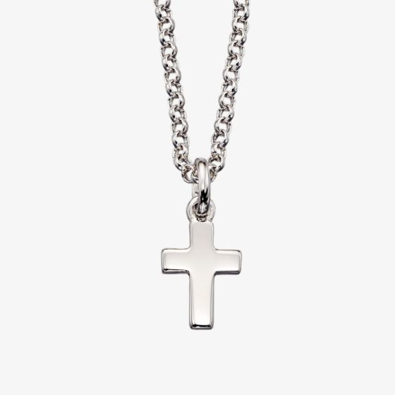 Little Star Childrens Kaia Silver Cross Pendant Necklace LSN0022