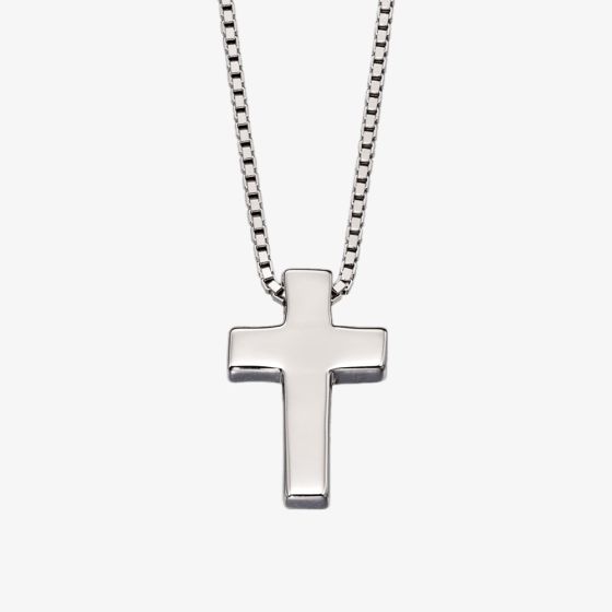 Little Star Boys Thom Silver Cross Pendant Necklace LSN0044