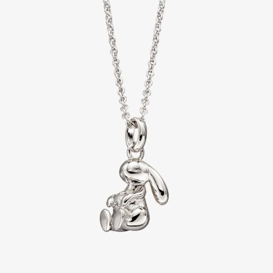 Little Star Girls Cosmo Silver Rabbit Pendant Necklace LSN0135